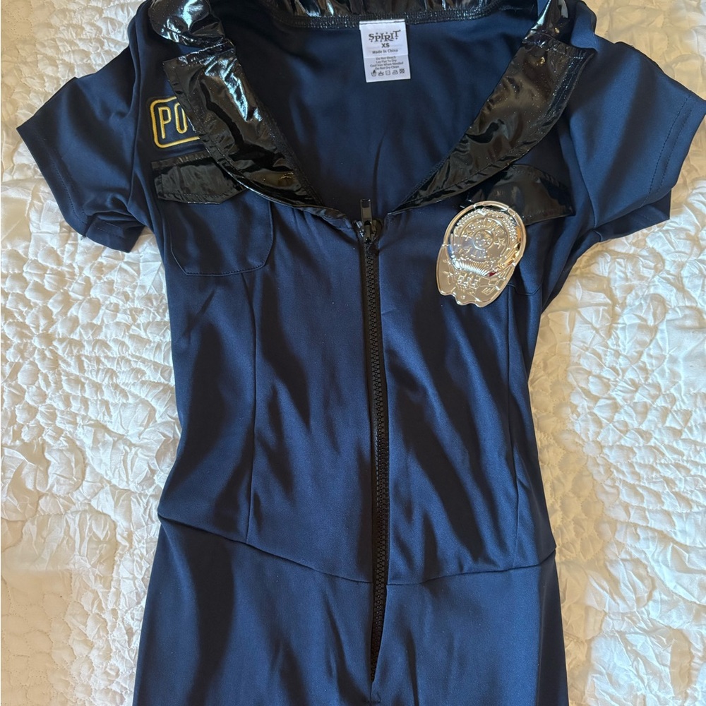 Spirit Black Police Costume with Accessories
